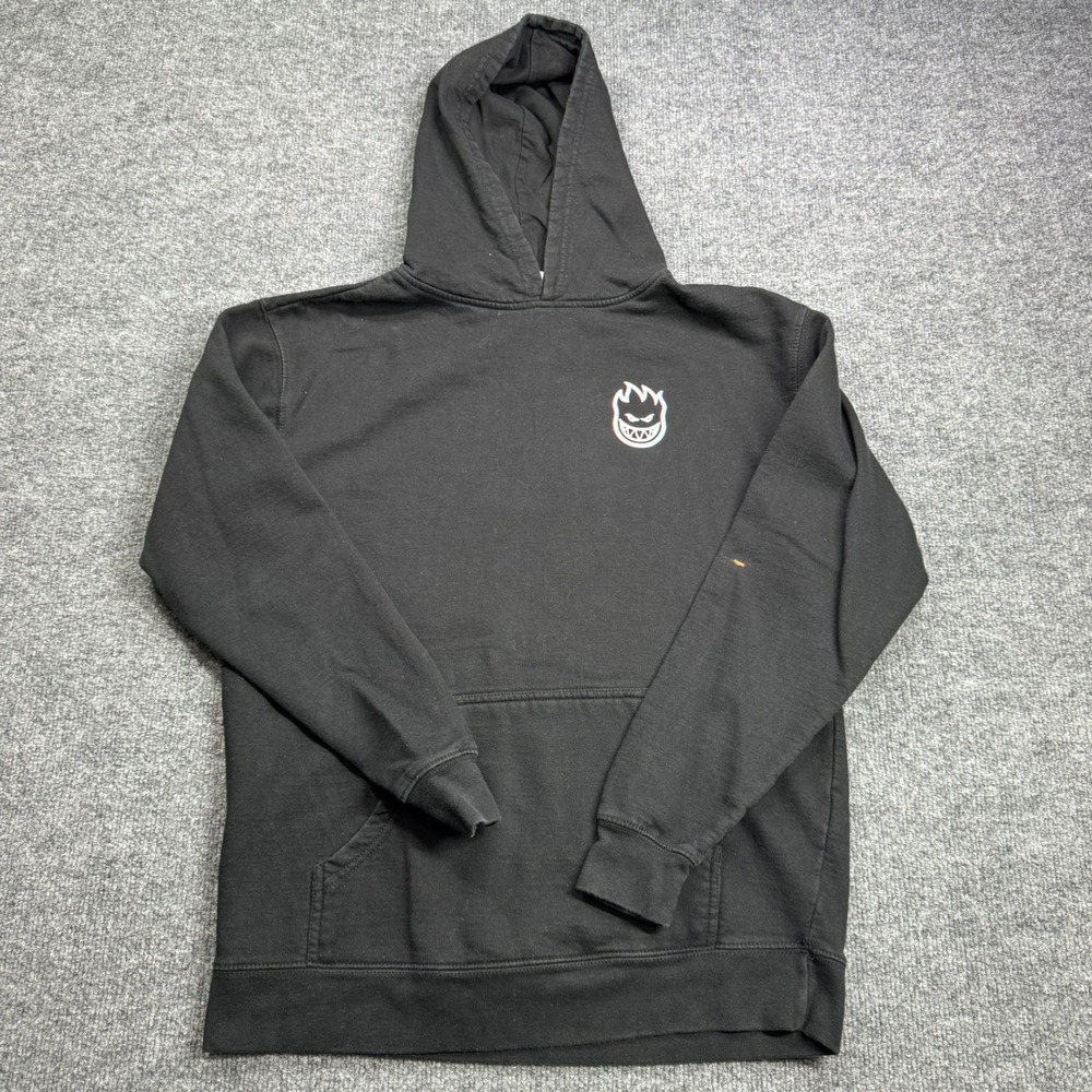 Spitfire Wheels Hoodie Mens XL Black Swirl Graphic Pullover